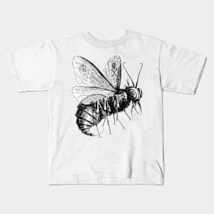 Victorian Evil Bee Kids T-Shirt